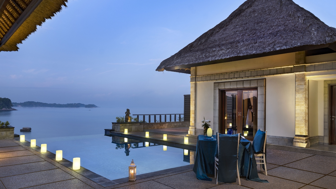 Blue moon BBQ Blue moon BBQ at Banyan Tree Bintan